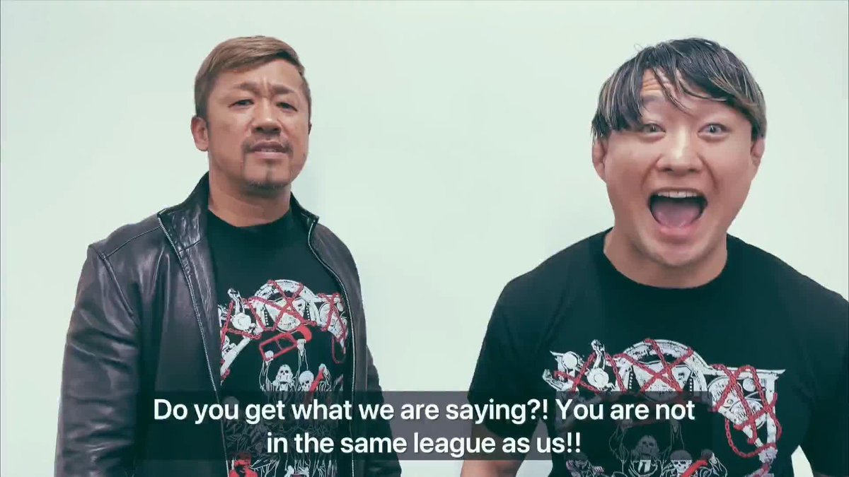 House of Torture members 金丸 義信 & SHO send a message to the #ROH World Tag Team Champions with #WrestleDynasty in their sights!