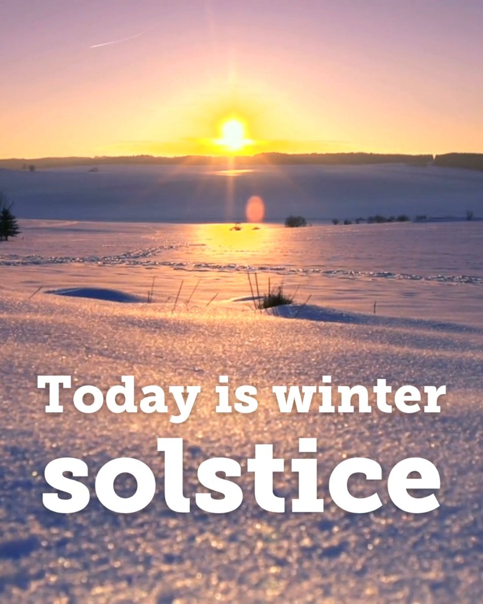 At 9.19am the sun is the furthest from the Northern hemisphere than at any point of the year - marking #WinterSolstice and the start of astrological winter ☀️ Today is the shortest day and the longest night - a time to reflect on the year gone by, and look forward to longer, brighter days ahead. #Solstice #HappyWinterSolstice