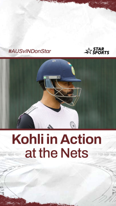 Virat Kohli in today's batting practice session at MCG ahead of Boxing Day Test Match. - The King is ready to Comeback..!!! 🐐👑