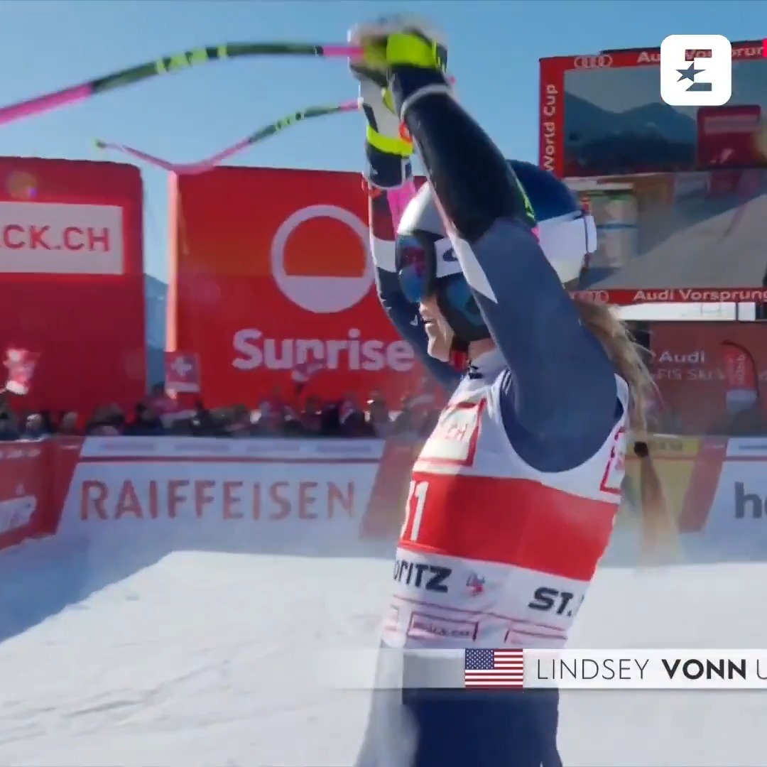 HISTORIA DZIEJE SIĘ NA NASZYCH OCZACH 📜 #StMoritz szaleje 🤪 Tęskniliśmy, Lindsey 🥹 #fisalpine