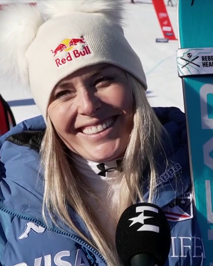 "I felt really good!" 🗣️ Lindsey Vonn reacts to her HUGE return to the Alpine Ski World Cup, securing 14th place in the first Super-G of the weekend in Saint Moritz ⛷️ #fisalpine