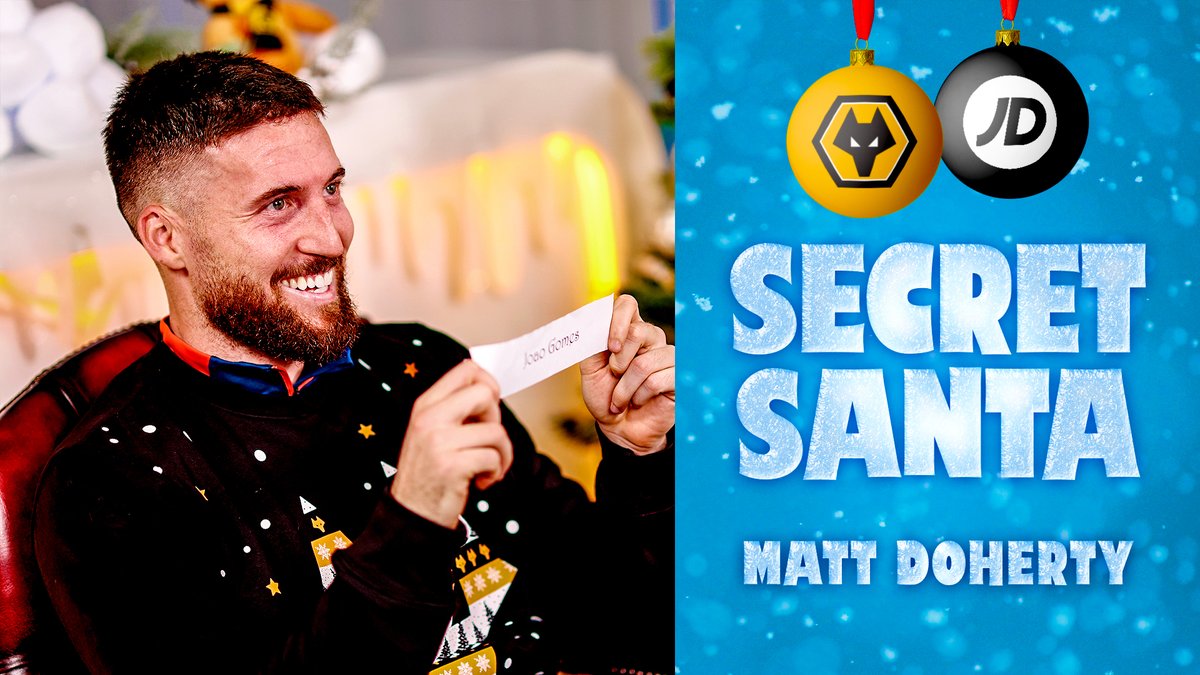 "Joao should be very happy with this!" 🎁 @mattdoherty20 gets João Gomes in the Wolves secret Santa 🎅