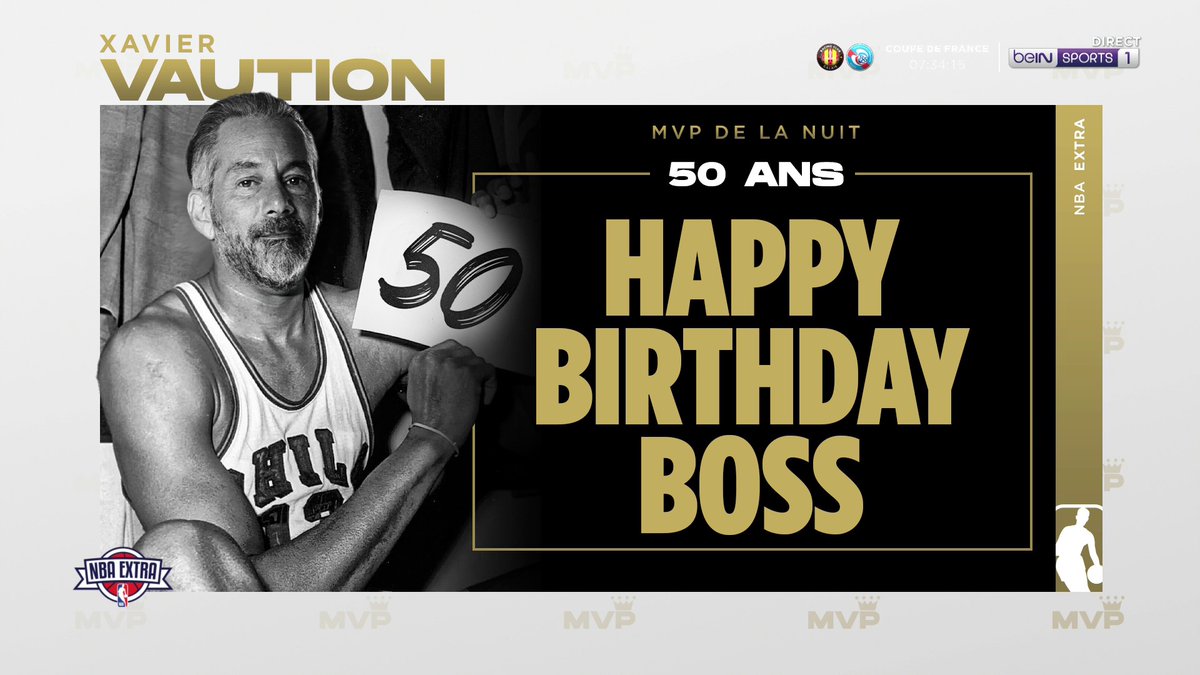 🏀 #NBAExtra 🎂 Un MVP bien spécial aujourd'hui ! Joyeux anniversaire à Xavier Vaution !