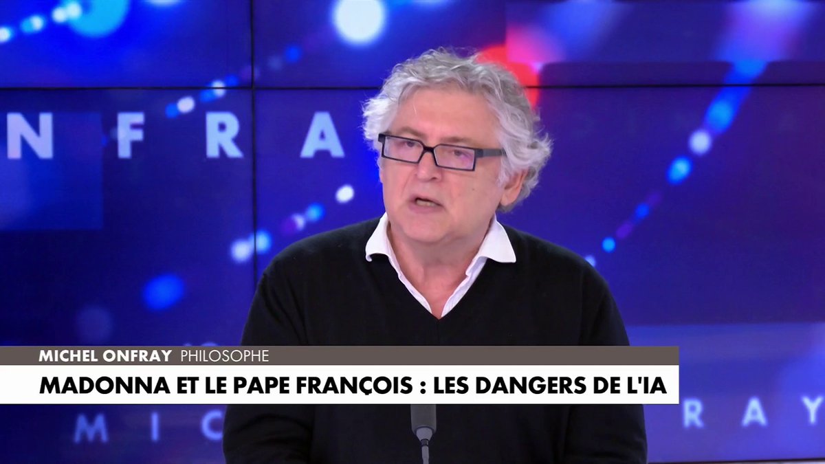 Pour Michel Onfray, «l’intelligence artificielle prendra le contrôle de l’humanité», dans #FaceAMichelOnfray