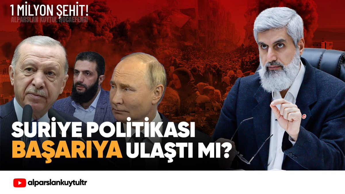 SORU - CEVAP | Alparslan Kuytul Hocaefendi'nin Suriye'de yaşanan olaylarla ilgili yaptığı son açıklamasına gelen eleştiriler hakkında: Orta Doğu’da kimin eli kimin cebinde belli değil. Her an dost düşman olur, düşman da dost olur. Orta Doğu böyle bir bölgedir. İşin uzmanları benim gibi dikkatliler, hepsinin kaygıları var. Böyle alkışlayanlar, bayram yapanlar bunlar avam. Bunlar ne siyasetten anlıyor ne Orta Doğu'yu biliyor ne devlet biliyor. Her ağzı olan konuşuyor, eli olan yazıyor. Uzmanlar yazsın. Uzmanlar beni eleştirsin önemli değil ama car cahil de bu işi yapıyor. Bırak, bu senin işin değil. Bırak, uzmanı eleştiriyorsa eleştirirsin.