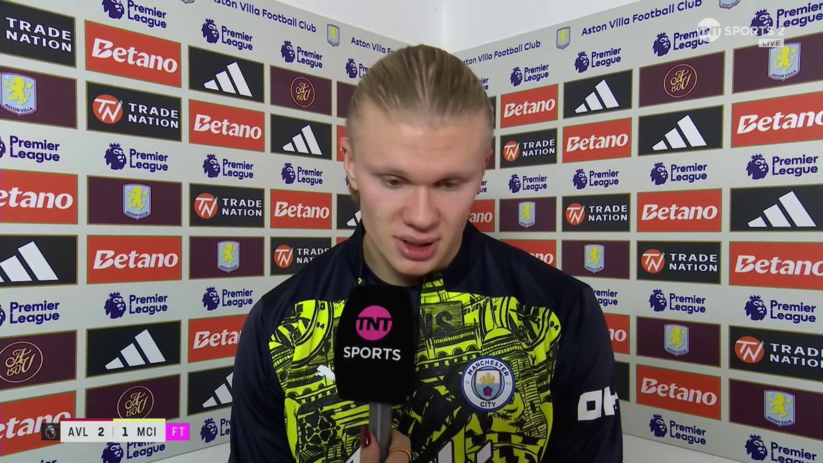 "I haven't been good enough" Erling Haaland gives Jules Breach an honest reflection on how he's performing at the moment and how Man City move forward... 💪 📺 TNT Sports & discovery+ UK