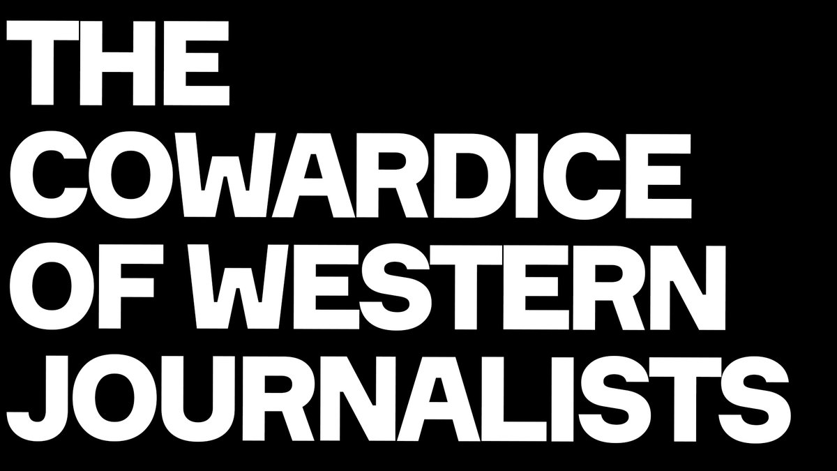 A message to Western journalists. Stop being cowards. Other than those still cheering on this depravity - who should be treated as disgraced moral pariahs: You know Israel's genocide is one of the worst crimes of our age. Your silence is complicity. Do something - now.
