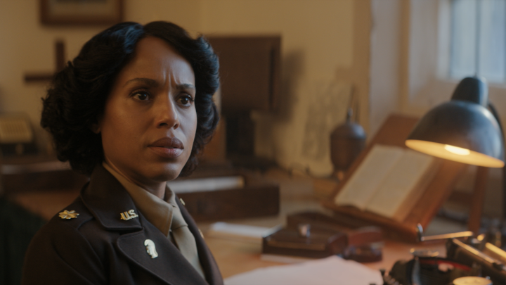 It's an honor to be torn to shreds by Kerry Washington actually. The Six Triple Eight is now playing.