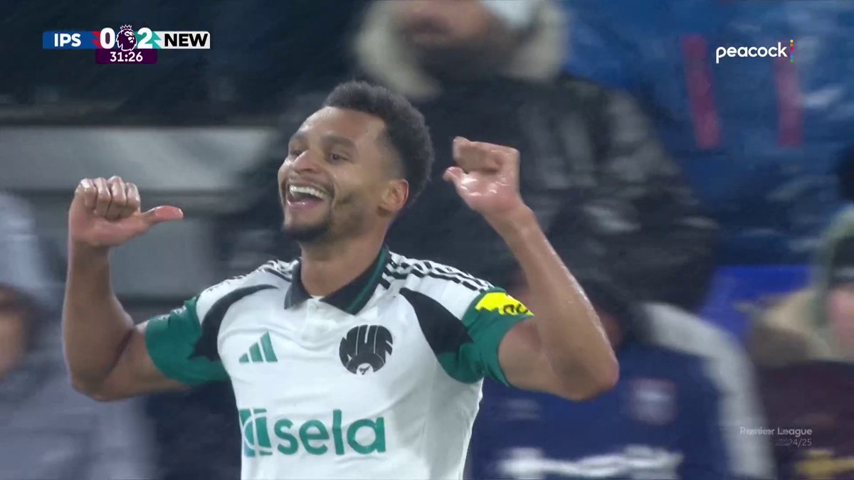 Jacob Murphy smashes it home to double Newcastle's lead. 😤 📺 Peacock | #IPSNEW