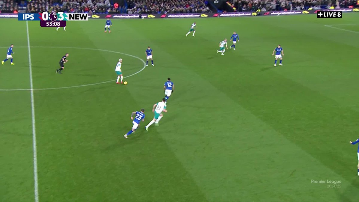 TRIPLÉ pour Alexander Isak ⚽️⚽️⚽️ Jacob Murphy délivre une passe exceptionnelle à l'attaquant suédois 💥 #IPSNEW | #PremierLeague