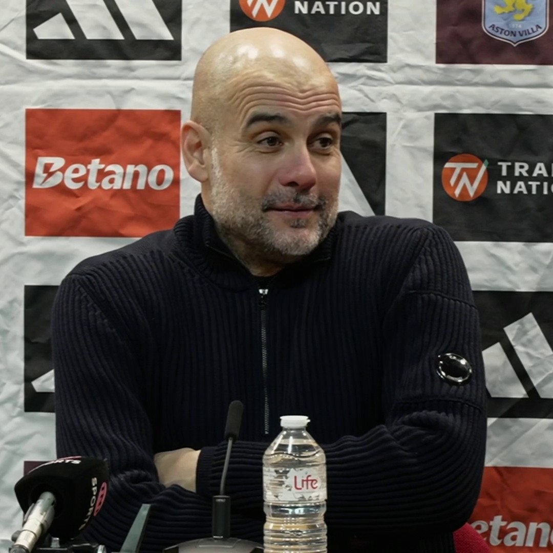 🗣️ "Without him we'd be even worse!" Pep Guardiola has defended Erling Haaland after the striker stated he has not been good enough recently for Man City ⚽
