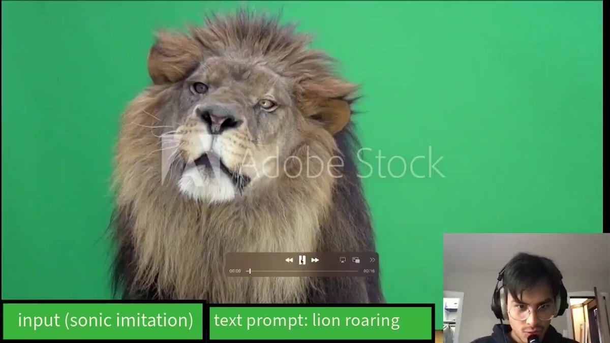 Adobe’s new method to generate sound from vocal imitations 🤯 Sketch2Sound can create sounds from sonic imitations (i.e., a vocal imitation or a reference sound) via interpretable, time-varying control signals. Source in comments