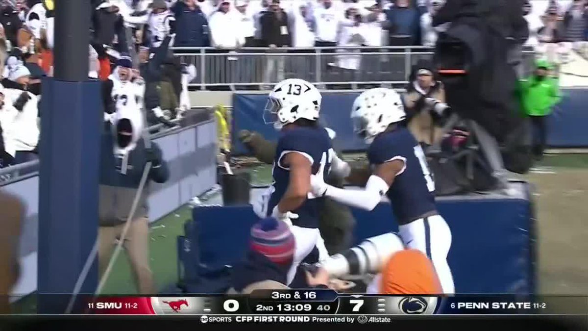 ANOTHER PICK-SIX FOR PENN STATE 😱 THE CROWD IS GOING WILD IN HAPPY VALLEY 🔥