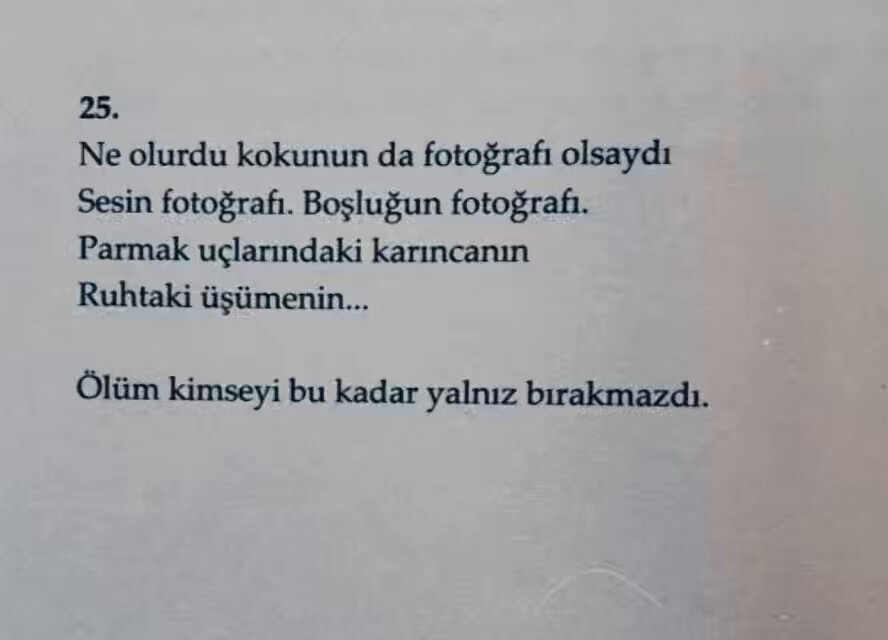 Sen uyurdun, bilmezdin. Ben üstünü örterdim uzaklardan her gece. İyi geceler…