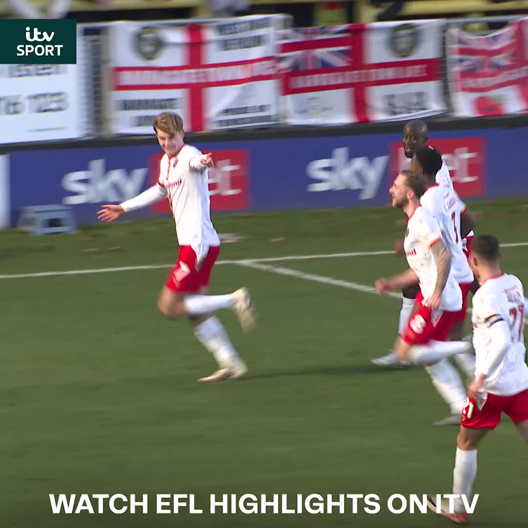 Nathan Lowe drills one in for the Saddlers 💪 The Stoke City loanee with his 10th league goal this season Walsall FC | EFL