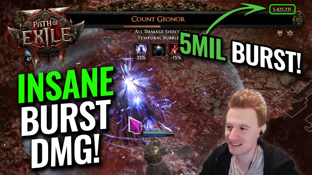 CRAZY BURST DAMAGE - 5 Million+ damage melting down T16 Bosses &amp; Endgame with ease. Attribute stacking seems to be one of the best ways to scale damage right now in #PathofExile2! Full Video:
