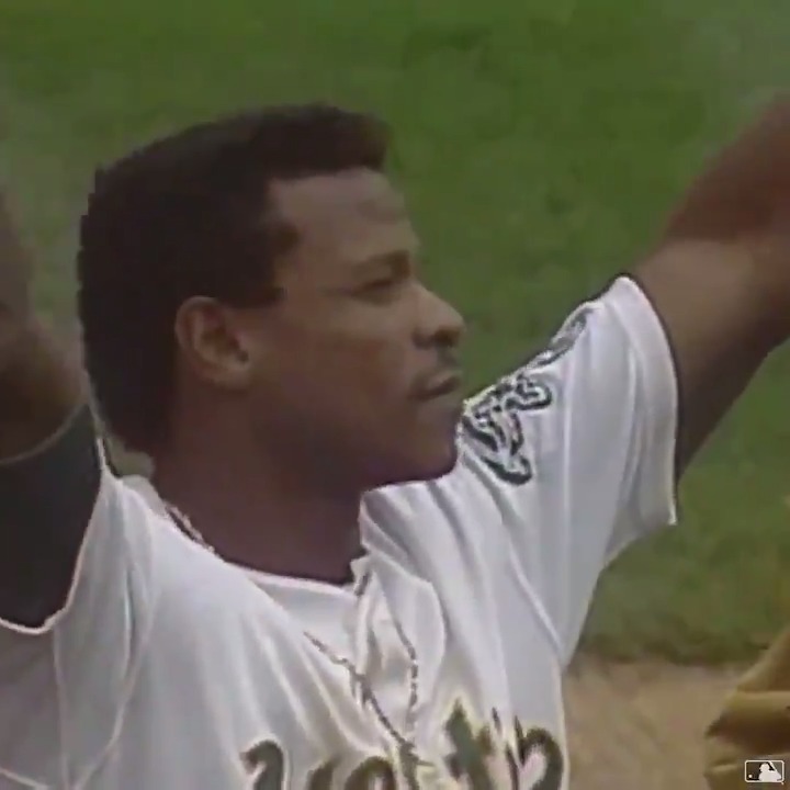 There was nobody quite like Rickey Henderson. (Via: MLB)