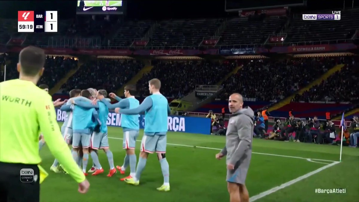 رودريغو دي بول يدرك التعادل لأتلتيكو مدريد #الدوري_الإسباني #برشلونه_اتلتيكومدريد
