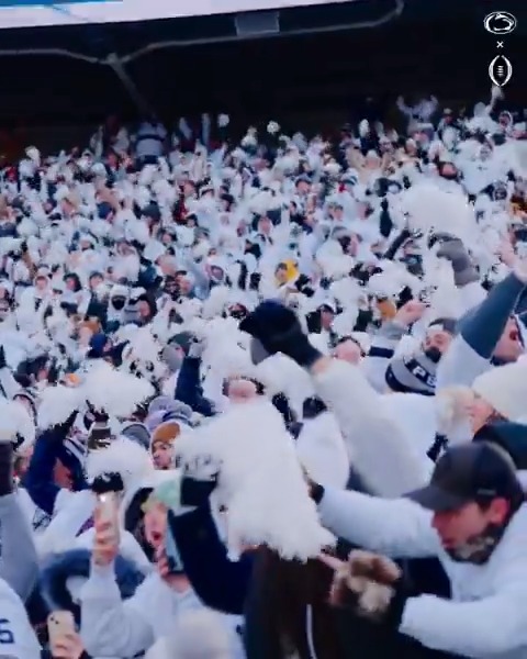 Playoff White Out Energy ⚪️☑️ #WeAre x #CFBPlayoff