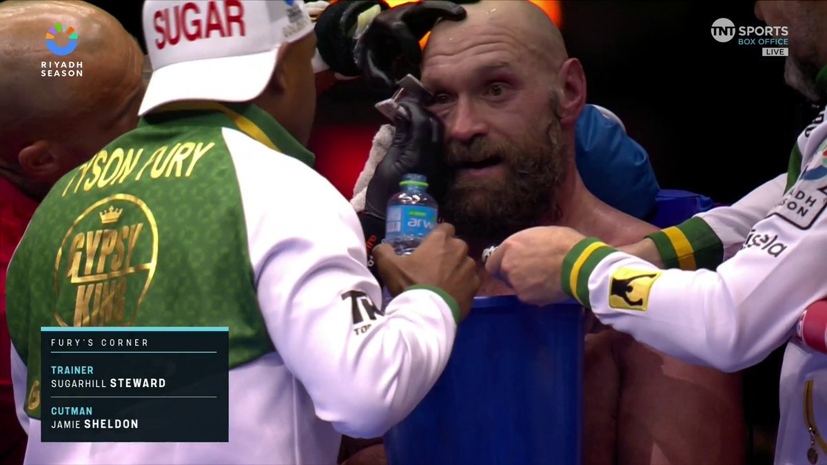 "There's no tomorrow... it's now!" 👊 SugarHill Steward's message to Tyson Fury before the final round! #Usyk2Fury | BUY NOW on TNT Sports Box Office ▶️