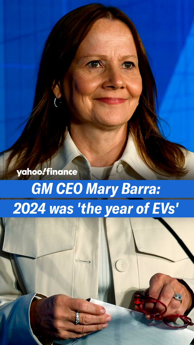 "This was, for General Motors, the year of EVs," says GM CEO Mary Barra.