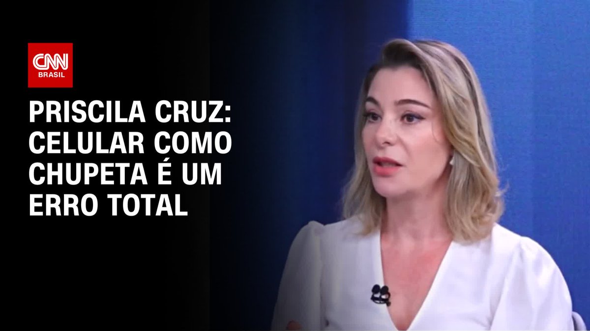 A presidente executiva do Todos Pela Educação, Priscila Cruz, é a convidada desta semana do CNN Entrevistas. Durante o programa, Priscila destacou o erro que é usar o celular como chupeta para acalmar crianças. #CNNEntrevistas