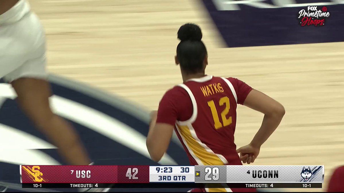 Juju with the block AND bucket on Paige 👀🔥 (via FOX College Hoops)