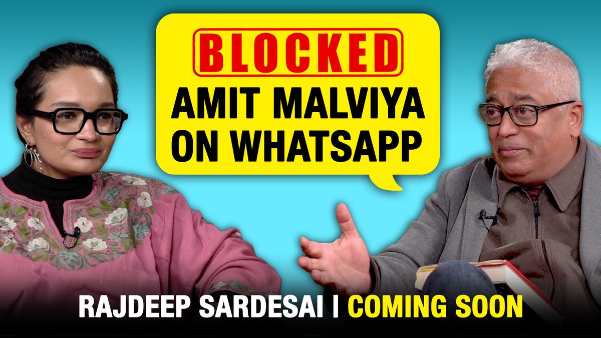 Had a great time chatting with Rajdeep Sardesai on his new book & the state of TV news. In a first of sorts, he speaks about the role of Hiren Joshi in managing the media & the fact that interviews with PM are now being recorded, edited & produced by PMO!