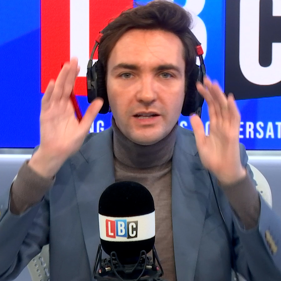 "I'll bet you my mortgage: that will not be true." @Lewis_Goodall dismisses listener Andy's prediction that Nigel Farage will be Prime Minister by this time next year.