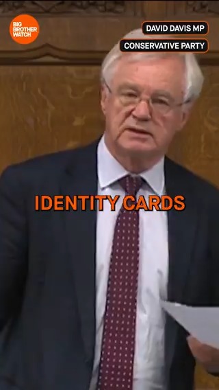 🆔”You shouldn't be COERCED into proving your identity digitally” - David Davis MP The Government is introducing a digital ID system which poses serious risks to rights, security and equality. We’re fighting to give you the legal right to say #No2DigitalID