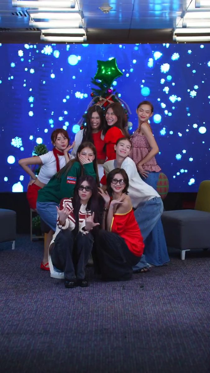 #BINI : Vibin’ through the holidays with some #LastChristmas moves💃🏼🎄 #ItsBINIfulChristmas #Christmas #Pasko