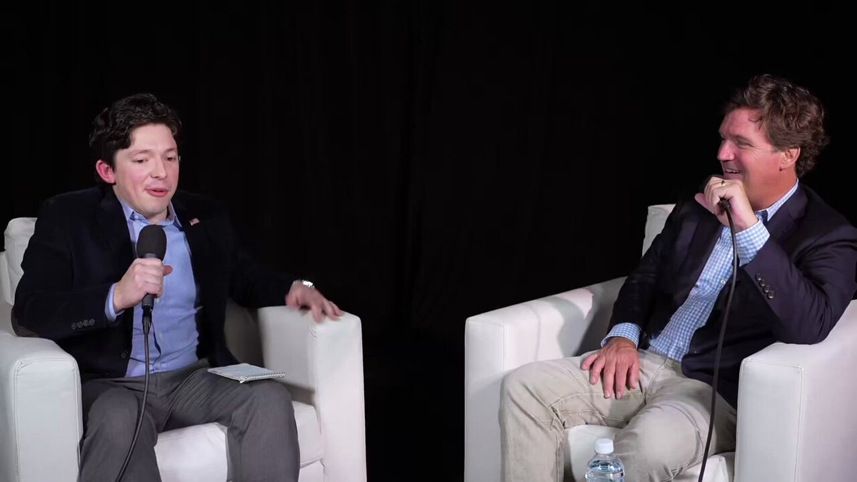 NEW: Tucker Carlson says there is something "profoundly wrong" with Speaker Mike Johnson. “I watched him make the number one priority of his speakership funding Ukraine, without any audit at all... it's a kind of treason. It's very common in Washington. Once you see that, you lose all faith in a man." Video: Eduardo Neret