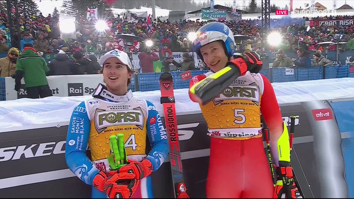 🤯 La performance EXCEPTIONNELLE de Léo Anguenot ! Le Français termine deuxième du géant d'Alta Badia derrière Marco Odermatt ! Suivez la saison de ski alpin en intégralité sur Eurosport #ChaletClub