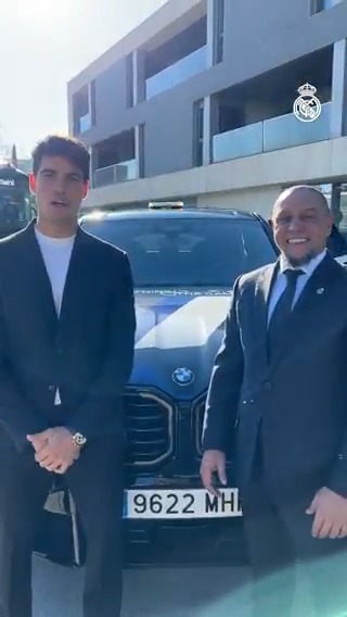 🤩 ¡Sorpresa! ¡Dos #Madridistas en Ciudad Real Madrid con BMW España! ⚽ Roberto Carlos 🤝 Carlos Alcaraz 🎾 #RealMadridSevillaFC | #RethinkTheGame
