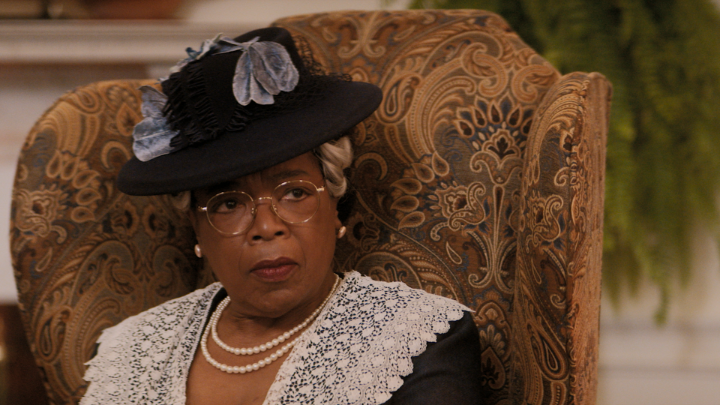 Susan Sarandon as Eleanor Roosevelt. Oprah Winfrey as Mary McLeod Bethune. The Six Triple Eight is now playing.