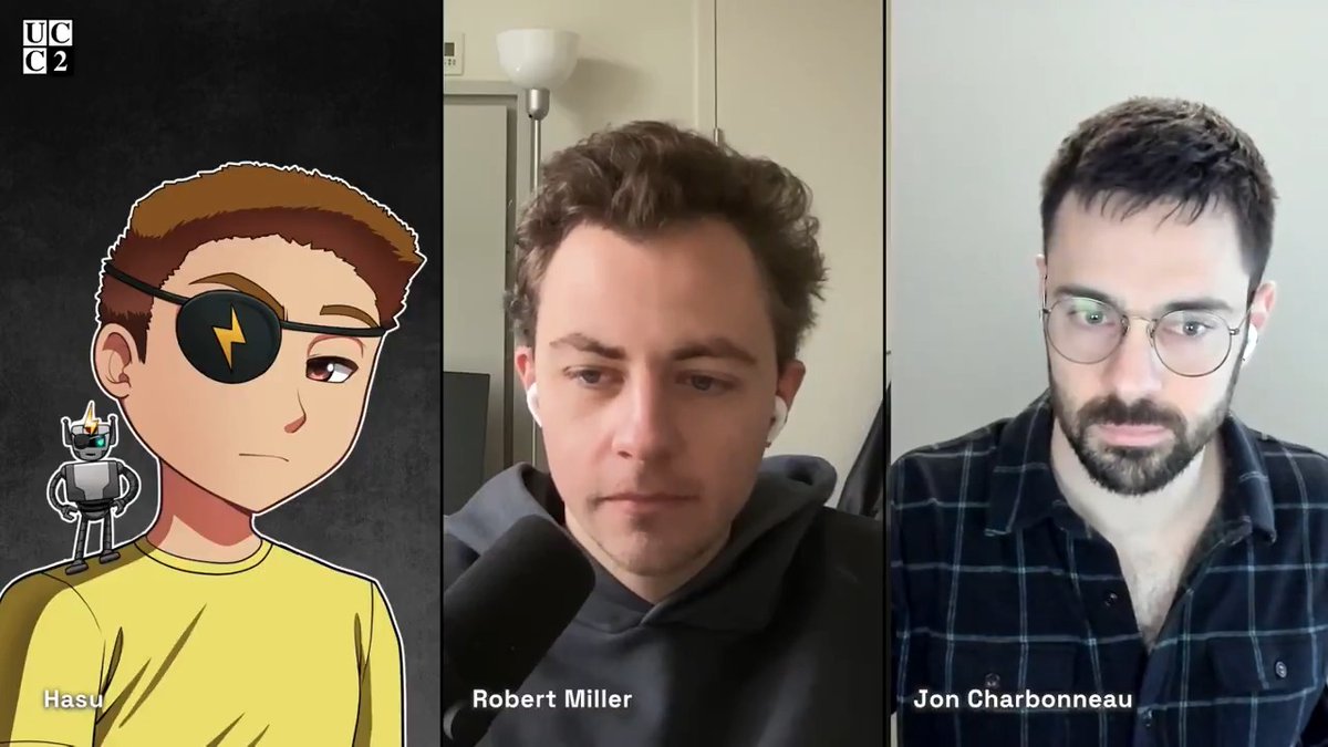 UCC is back ;) Jon Charbonneau 🇺🇸 and I invited the legendary @bertcmiller ⚡️🤖 from Flashbots to talk about - MEV in Ethereum and Solana - ETH roadmap - Rollup-Boost - BuilderNet and much more Timestamps here: (00:00) Intro (02:07) Ethereum's Rollup-Centric Roadmap (07:21) Ethereum L1's Role (16:47) We're All Building the Same Thing (23:53) L2 Innovation (28:13) Solana & Ethereum MEV (47:48) MCP vs. MCB (55:56) Rollup-Boost (01:19:41) BuilderNet (01:53:19) Closing Thoughts