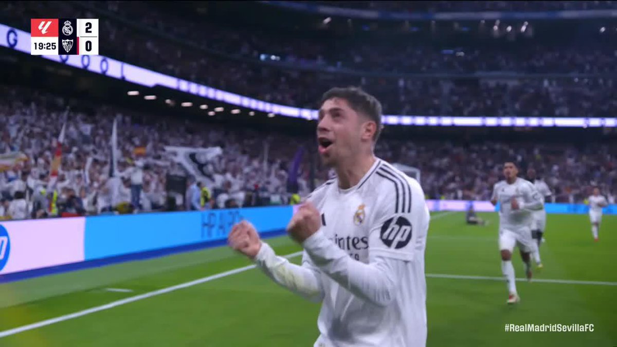 ¡¡ES PARA CERRAR EL BERNABÉU!! ¡FEDE VALVERDE LE PRENDIÓ MECHA Y METIÓ ESTE INFERNAL ZAPATAZO AL ÁNGULO ANTE SEVILLA! ¡LOCURA DE GOLAZO! 🚀🤯🇺🇾🦅