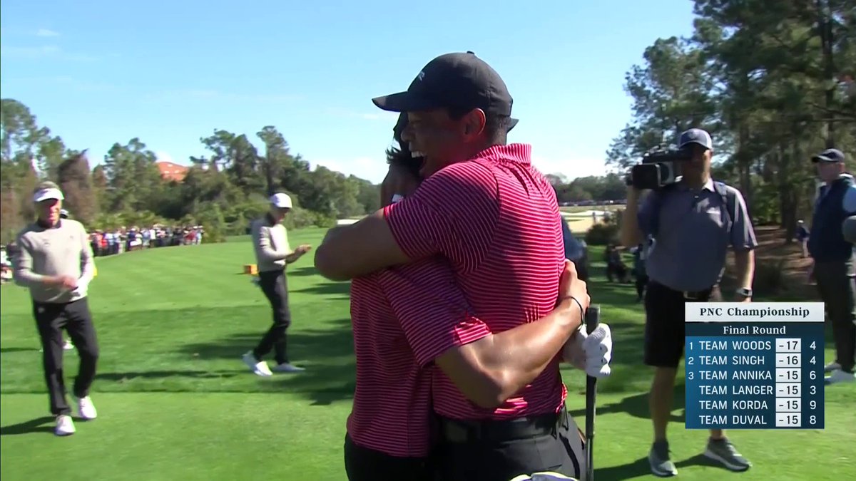 Charlie Woods has just hit a hole-in-one! 🚨