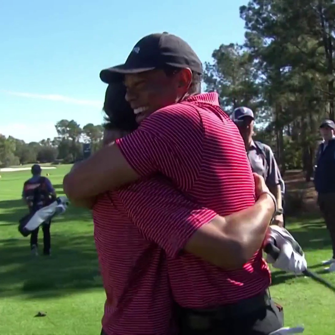 Charlie, son of Tiger Woods, just hit his first hole-in-one in tournament play