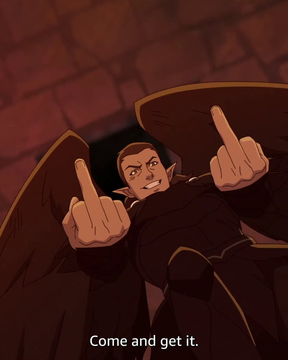 In the wise words of Vax 🖕🖕🖕🖕#TheLegendofVoxMachina #CriticalRole