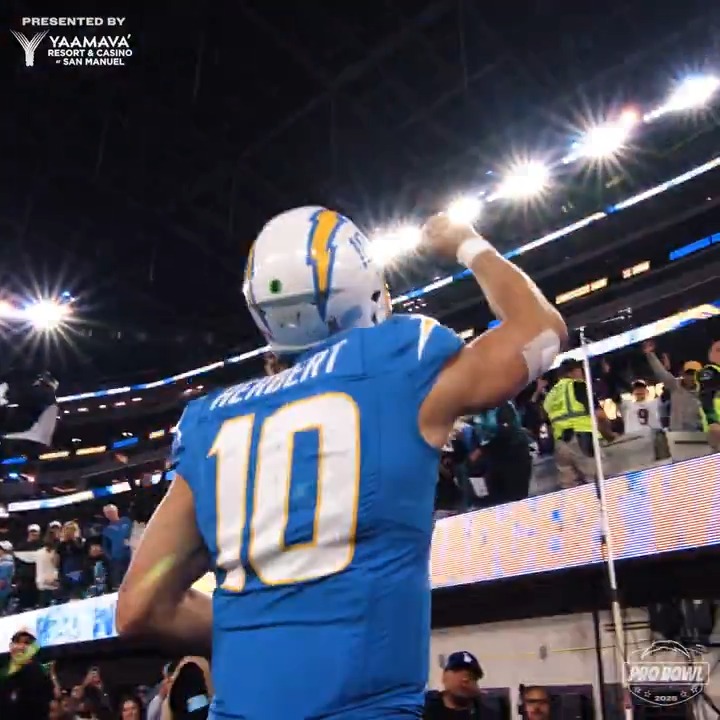 he’s a baaaad man #probowlvote + justin herbert