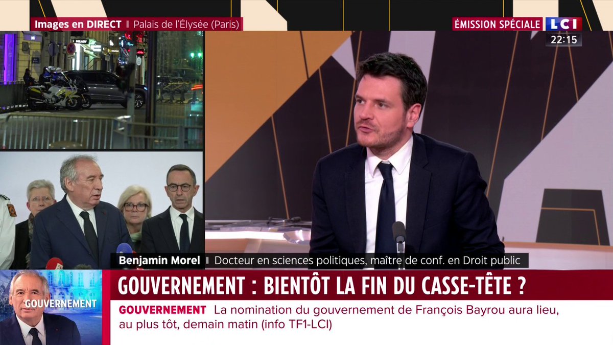 Attente de la nomination du gouvernement : "Le problème, ce n'est pas que ça prenne 15 jours ou un mois ; le problème, c'est l'utilité de ce temps", avance le constitutionnaliste Benjamin Morel. ▶️ avec anne nivat Guillaume Cérin
