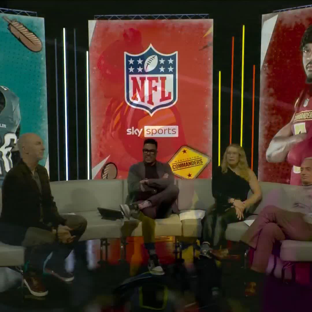The Sky Sports NFL studio was all of us watching *that* wild Commanders win 🗣️😱