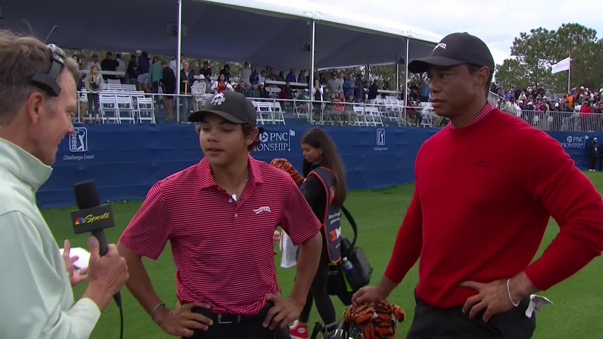 "That was the most fun i've ever had." A memorable day for Charlie and Tiger Woods ❤️