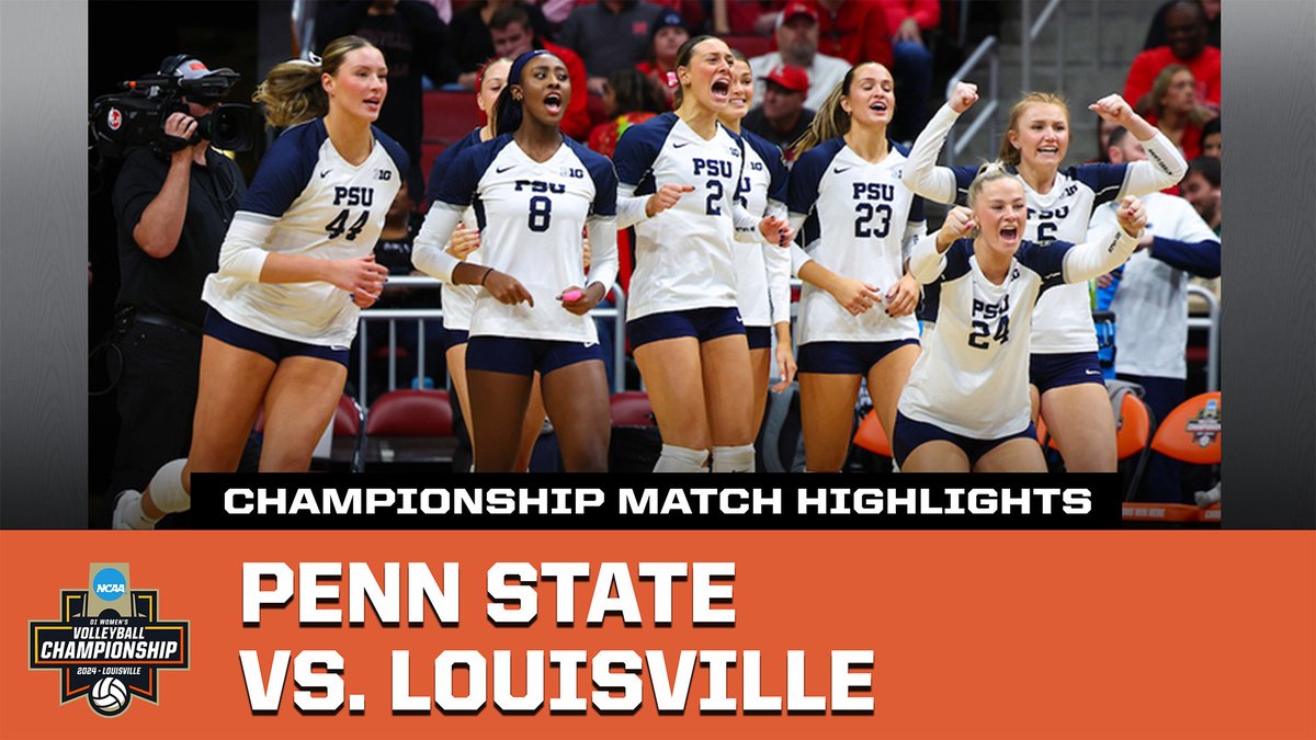 NO. 8️⃣ FOR PENN STATE Watch the extended match highlights from Penn State Women’s Volleyball's four-set win in the 2024 National Championship. #NCAAWVB