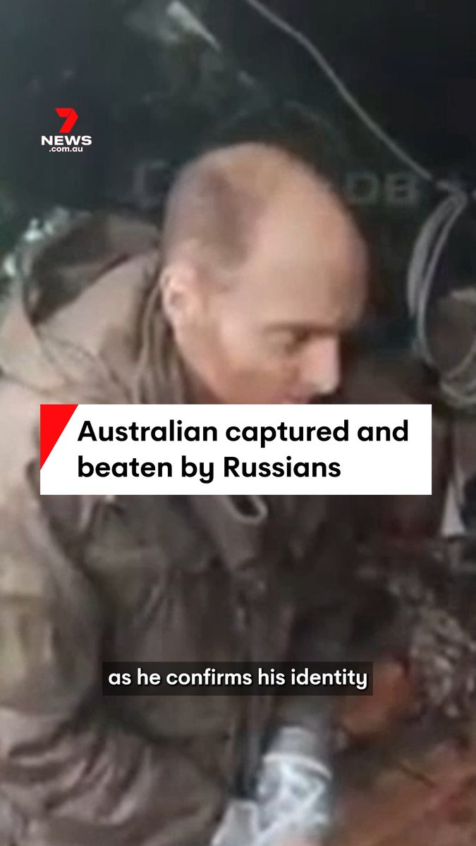 Australian man Oscar Jenkins who has been fighting for Ukraine has been captured by Russians. The vision shows the man's hands bound as he's questioned and struck several times. #oscarjenkins #russia #ukraine #australia #news #breakingnews #7NEWS