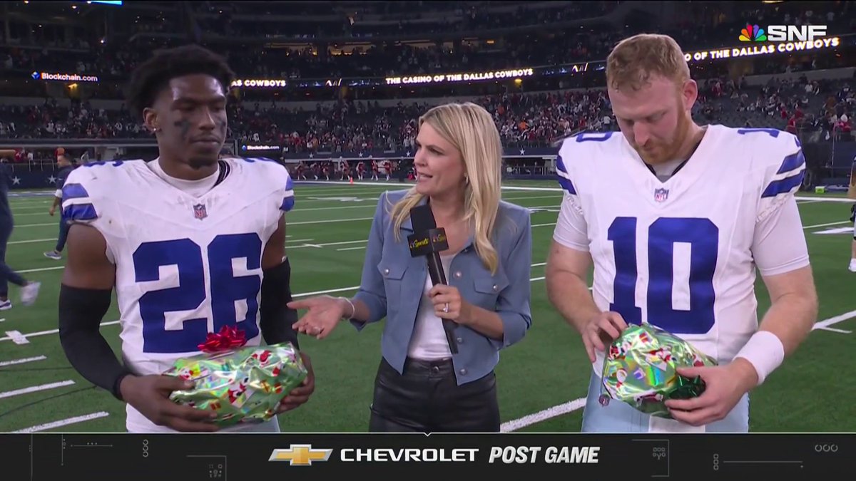 DaRon Bland and Cooper Rush join Melissa Stark after a gutsy win in primetime.