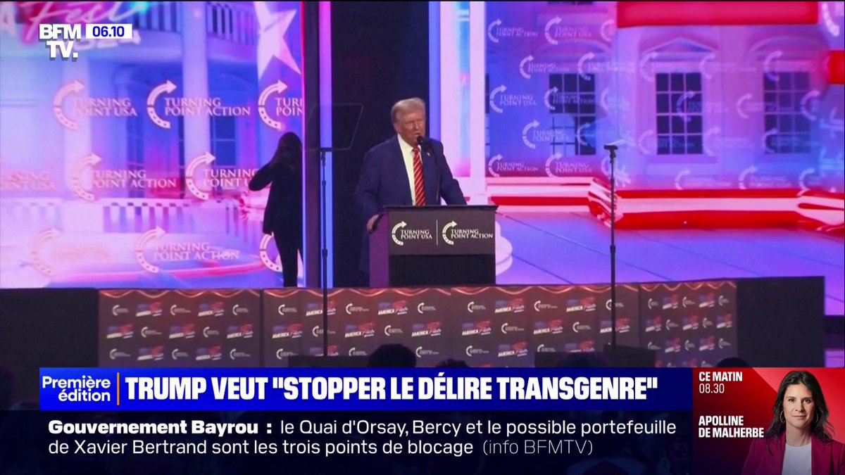 Donald Trump dit vouloir "mettre un terme à la folie transgenre" dès son premier jour à la Maison Blanche