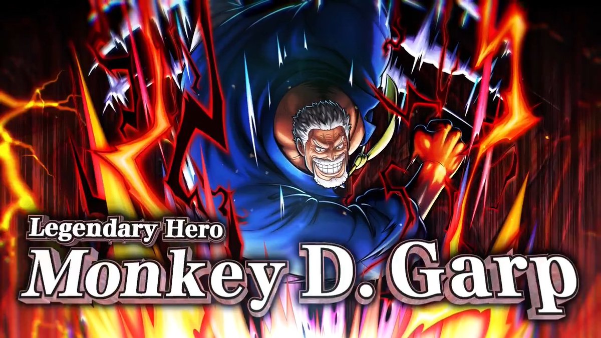 New Character ■Legendary Hero Monkey D. Garp Dark Element / Attacker When he Downs or KOs enemies, the new "Power Gauge" increases! When the gauge is at max, he can consume it to unleash the powerful Galaxy Impact! #BountyRush #ONEPIECE