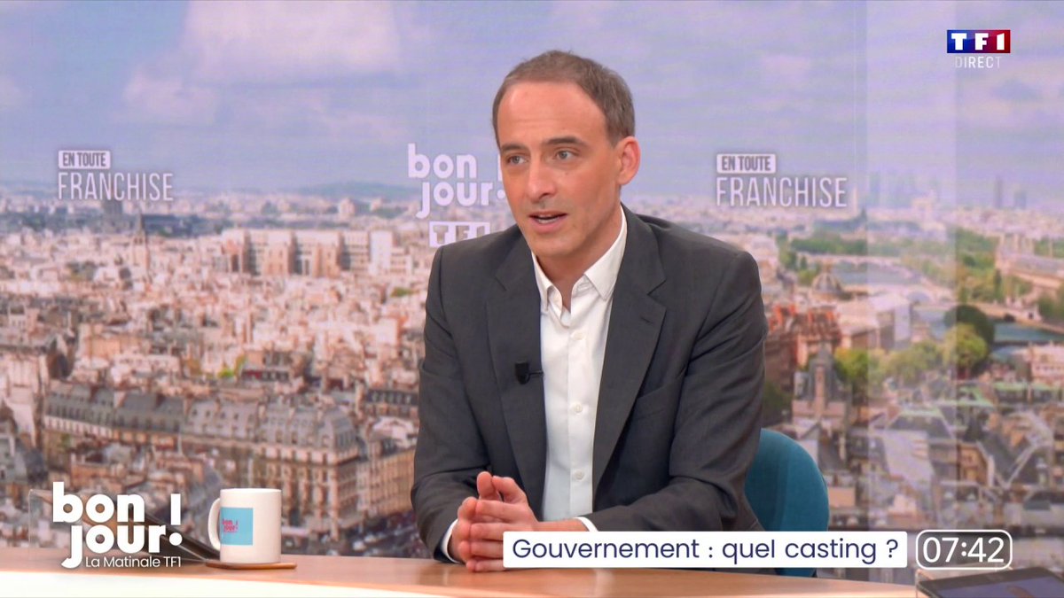 Gouvernement : "On ne participera pas au gouvernement mais nous, nous ne voulons pas le chaos, alors on négocie un accord de non-censure", Raphael Glucksmann dans #BonjourLaMatinaleTF1